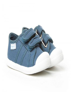 Made in Spain Jeans Canvas EU25-EU30 Sneakers velcro closure non Slip Rubber